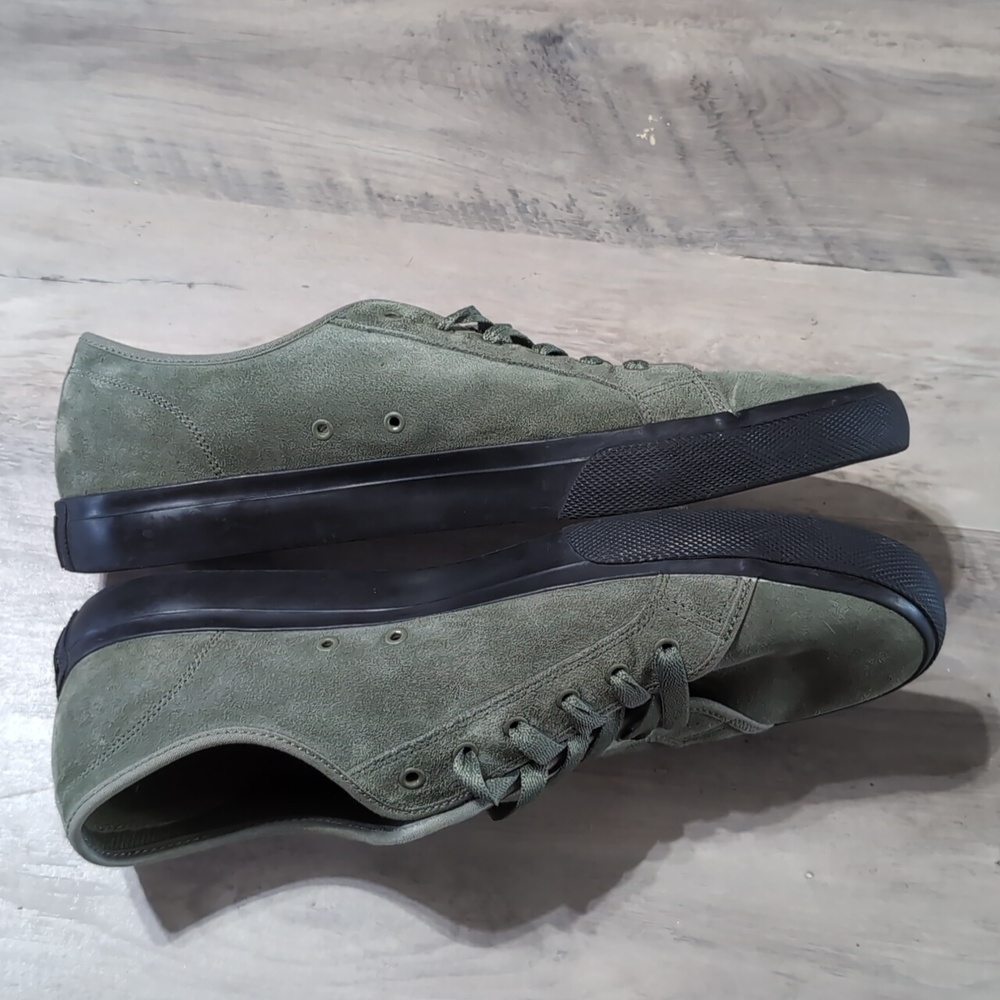DC Manual Men's Olive Suede Sneakers - Picture 3 of 5